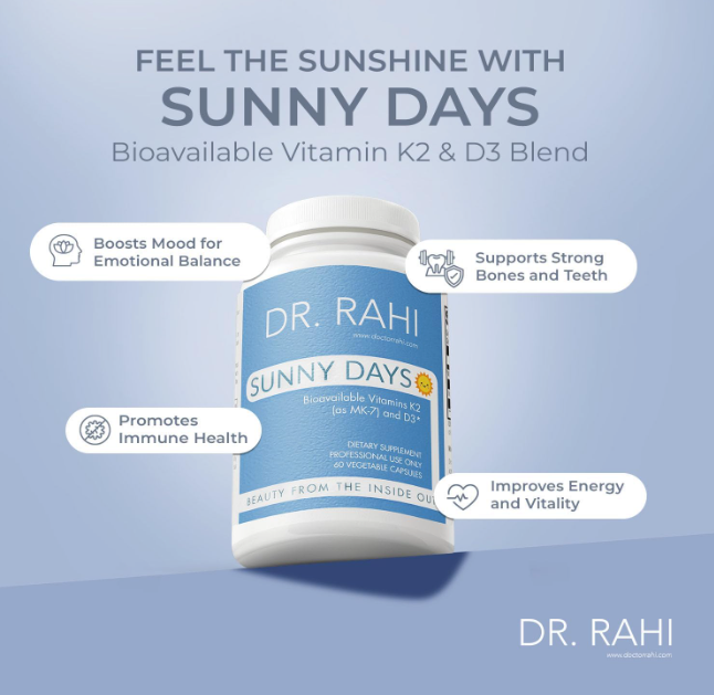 Sunny Days Vitamins K2 and D3 Supplement