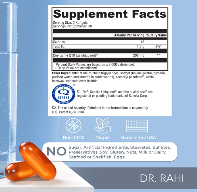 Ubiqui-Now CoQ10 Ubiquinol Supplement